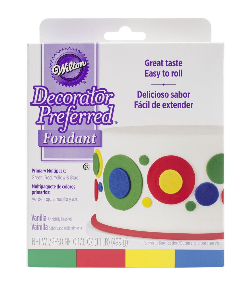 Wilton 4oz Rolled Fondant 4pk, Primary, swatch, image 3