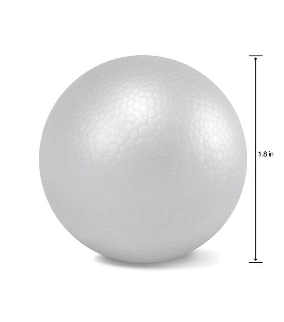 Juvale 2 Pack Foam Balls for Crafts, 6-Inch Round White Polystyrene Spheres for DIY Projects, Ornaments, School Modeling, Drawing