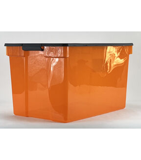 Orange deals storage bin