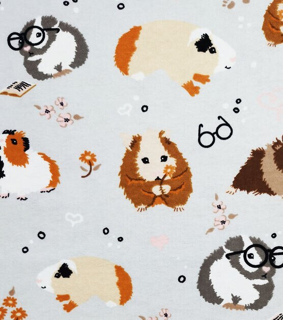 Guinea Pigs Super Snuggle Flannel Fabric