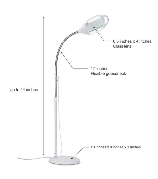 Brightech LightView Pro 3 in 1 Magnifying Lamp - Bright LED Light