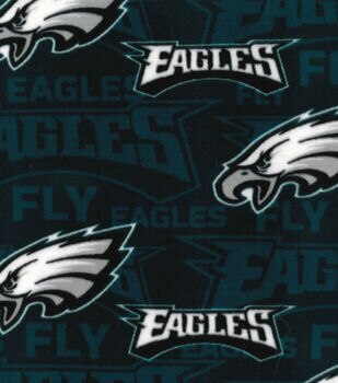 Fabric Traditions Philadelphia Eagles Fleece Fabric Tossed