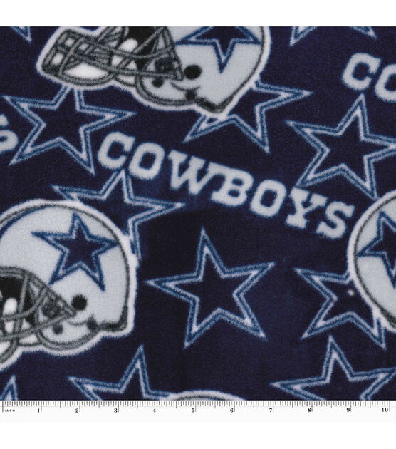 Dallas Cowboys Fleece Fabric 58' -Tossed
