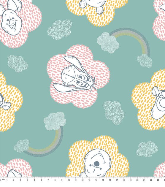 Pooh & Friends Pastel Fleece Fabric