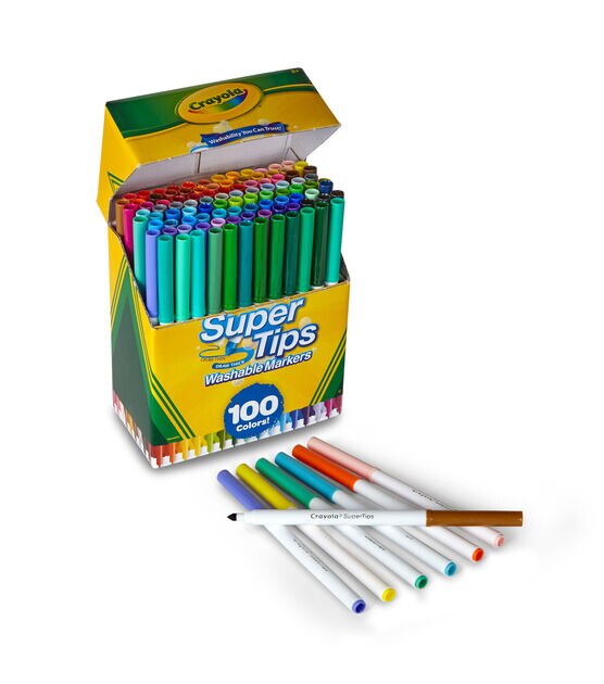 Crayola 100ct Super Tips Washable Markers