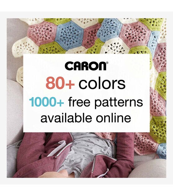Caron Acrylic Yarn, Machine Washable and Dryable, 812 Yards, 1 Pound, Sky  Blue 