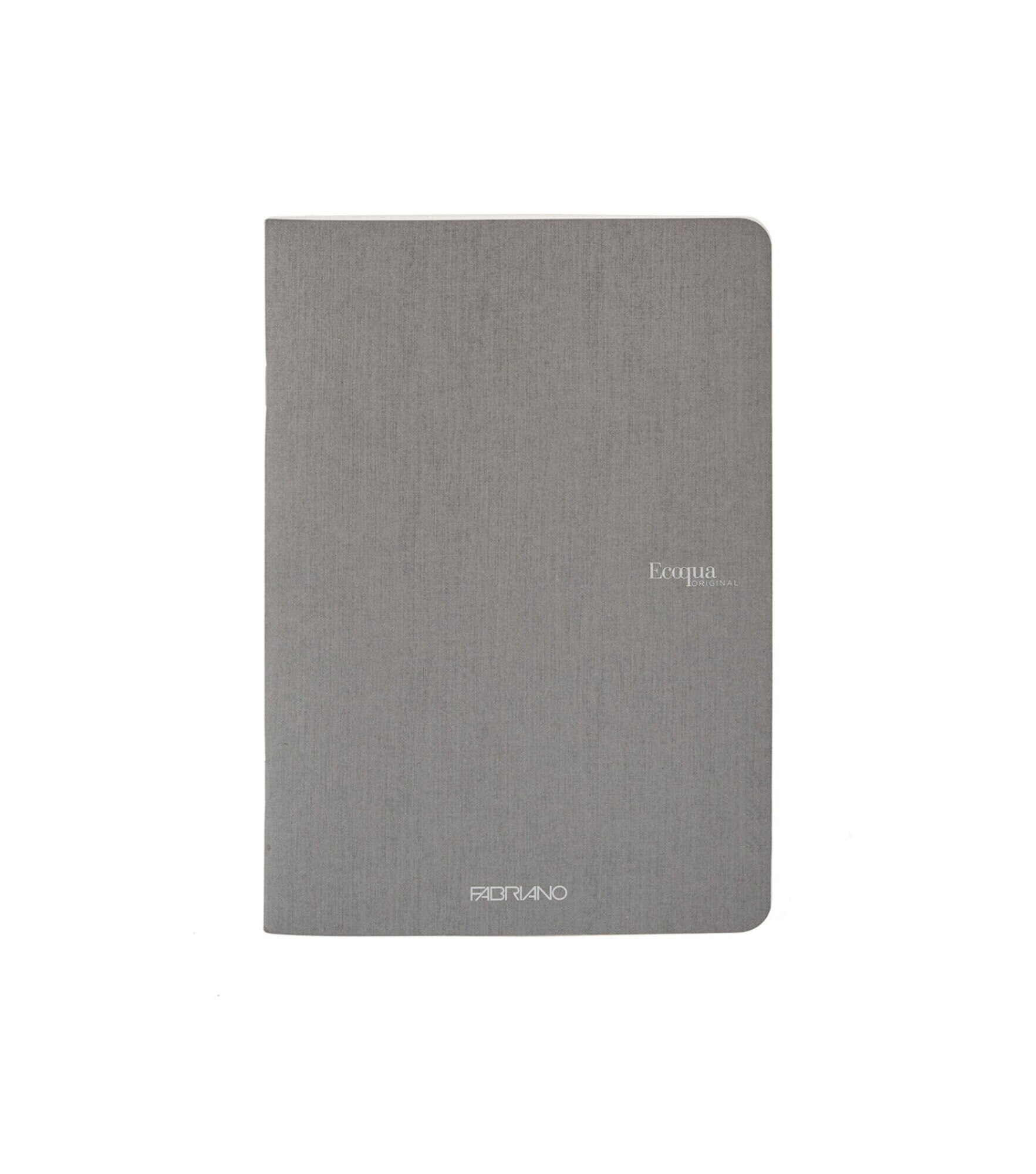 Fabriano EcoQua Notebook 8.3 x 11.7 Blank Staple-Bound Grey