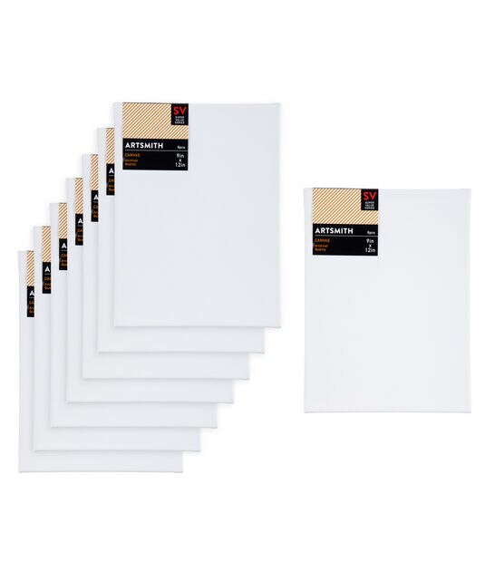 8 x 10 Stretched Super Value Pack Cotton Canvas 10pk by Artsmith