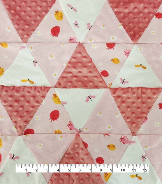 Strawberries On White Quilt Cotton Fabric by Joann