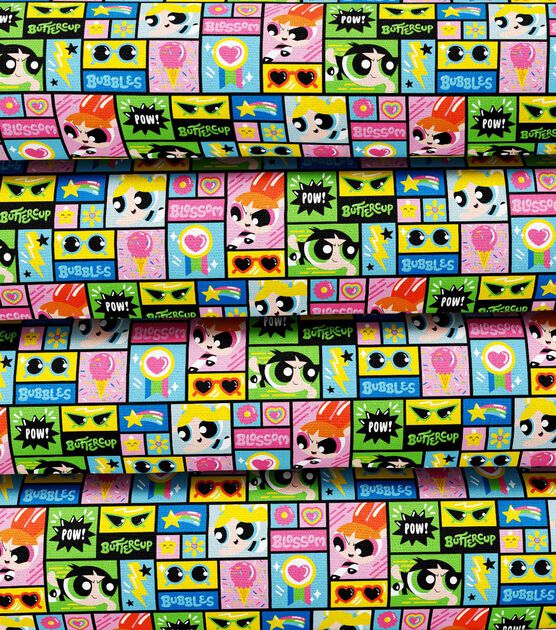 Power Puff Girls Frames Cotton Fabric, , hi-res, image 3