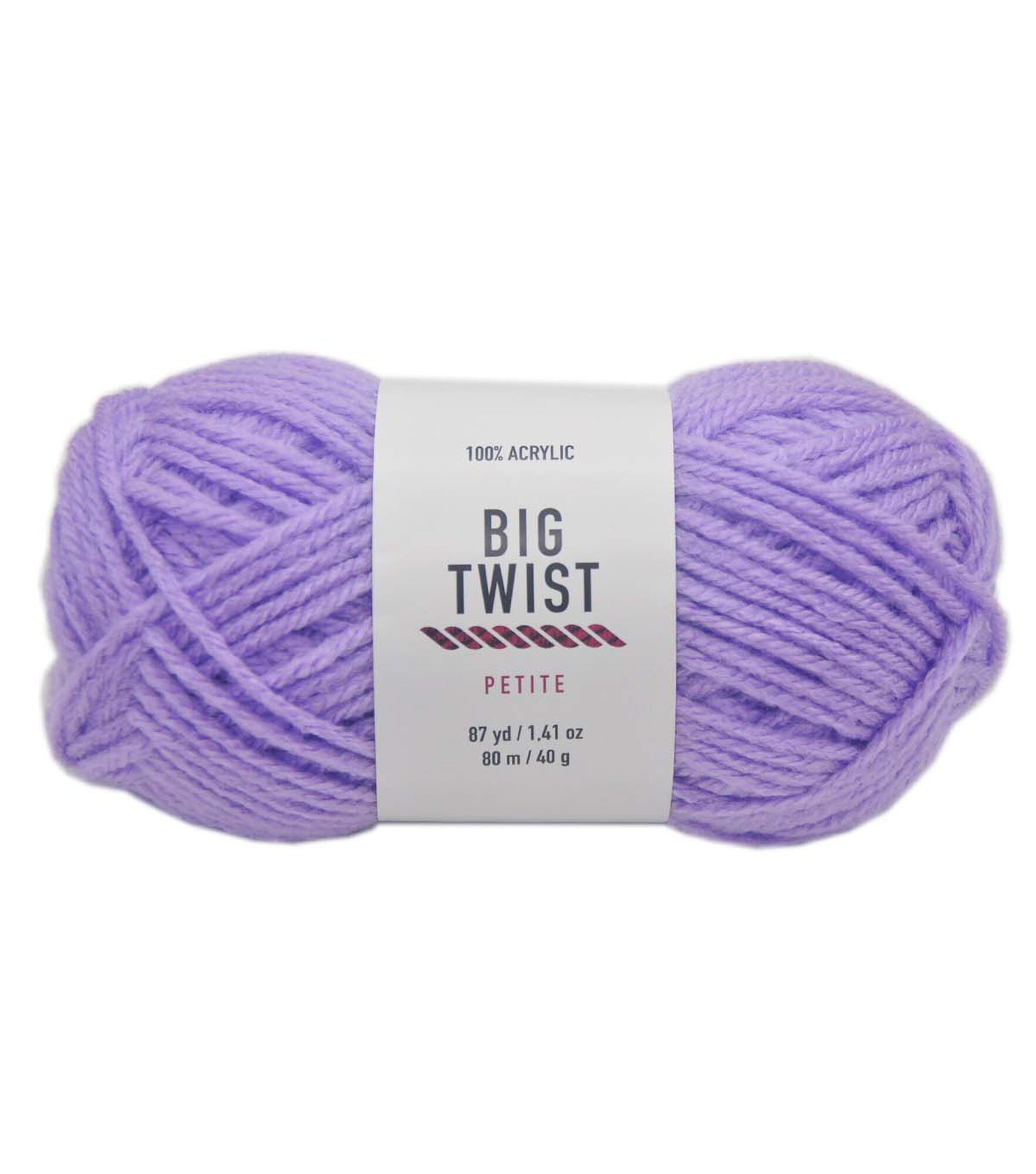 Petite 87yds Worsted Acrylic Yarn by Big Twist, Lilac, hi-res