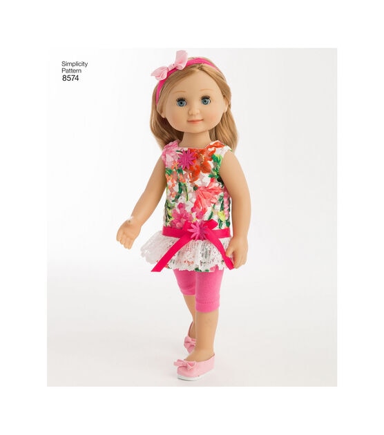 Simplicity Pattern 8574 14" Doll Clothes, , hi-res, image 6