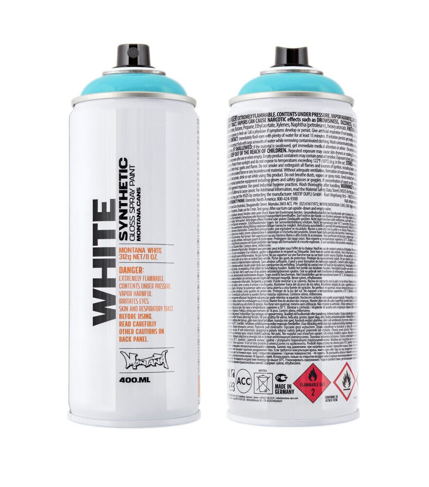 Montana WHITE 400 ml Spray Color, Artica, swatch