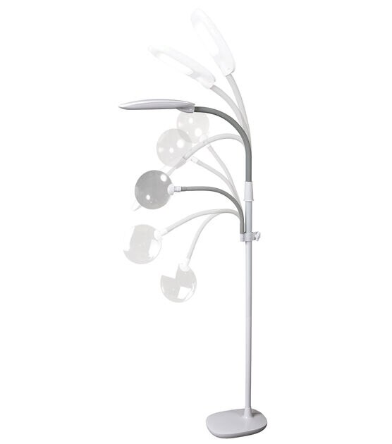 OttLite 64" EasyView LED Craft Floor Lamp With Magnifier, , hi-res, image 4