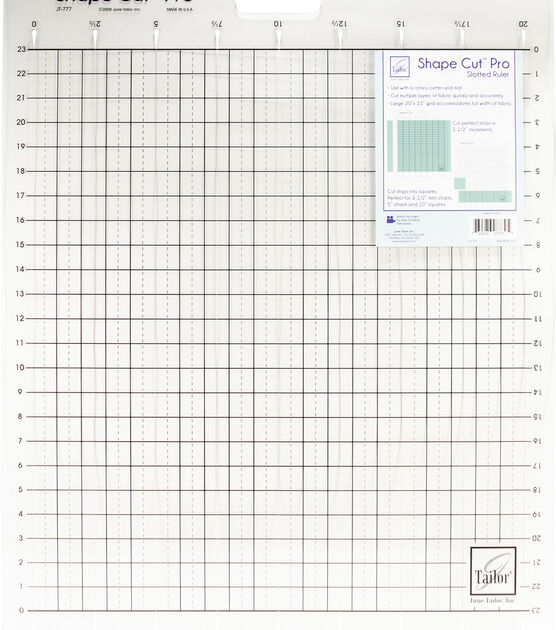 June Tailor Shape Cut Slotted Ruler