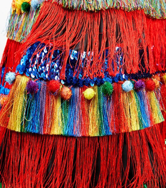 Tassel Trim Chunky Red