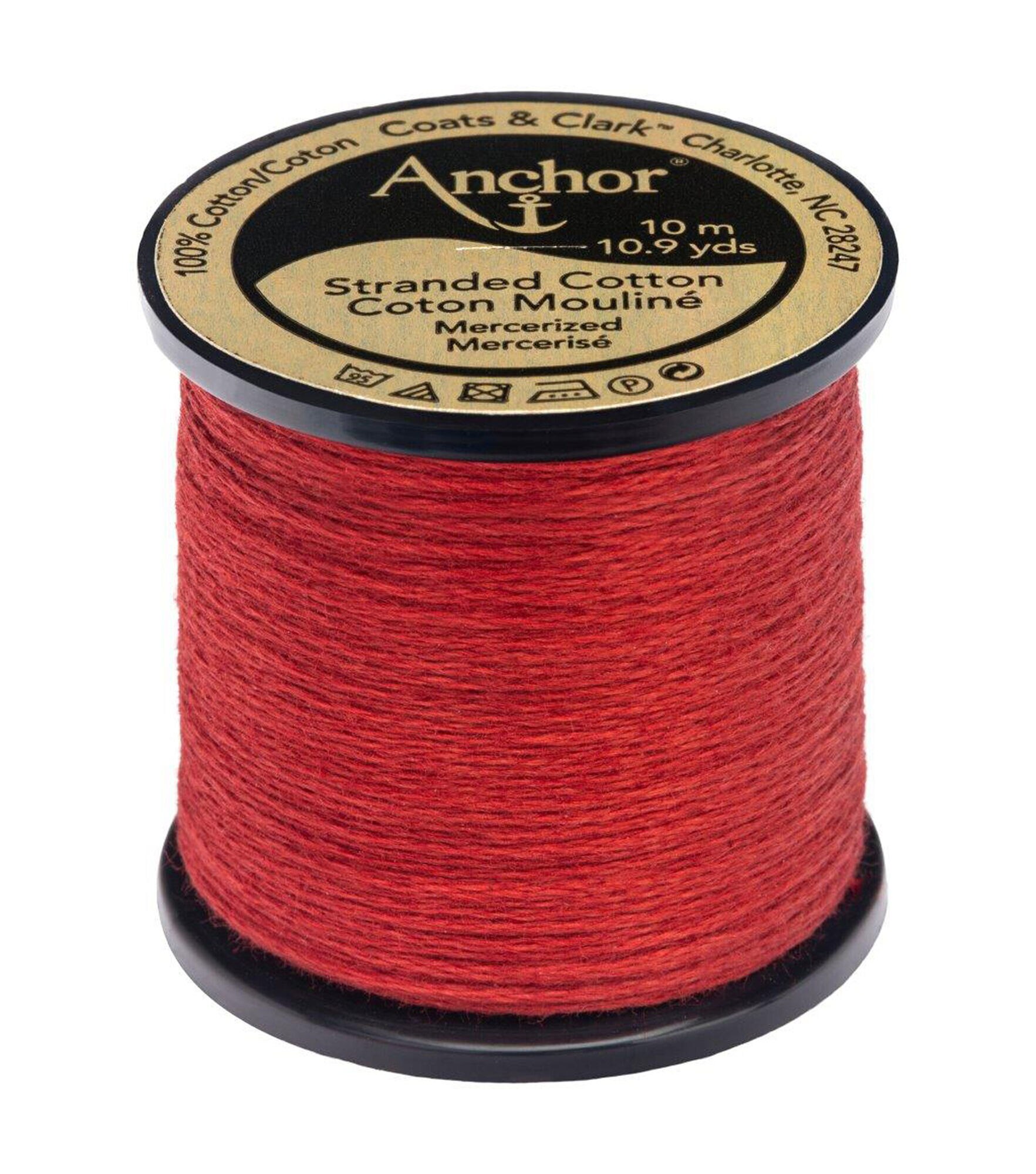 Anchor Cotton 10.9yd Pinks & Reds Cotton Embroidery Floss, 1015 Brick Ultra Dark, hi-res