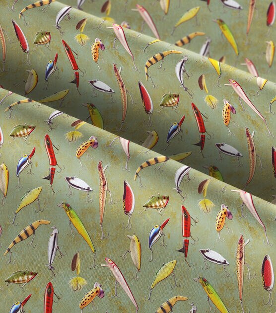 Springs Creative Fly Fishing Cotton Fabric, , hi-res, image 3
