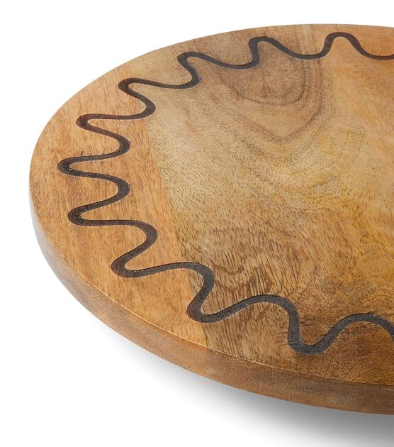 14" Spring Rick Rack Wood Lazy Susan by Place & Time, , hi-res, image 3