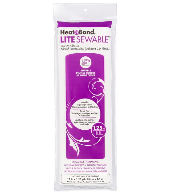 HeatnBond Lite Iron on Adhesive Pack 17''x1.25 yds