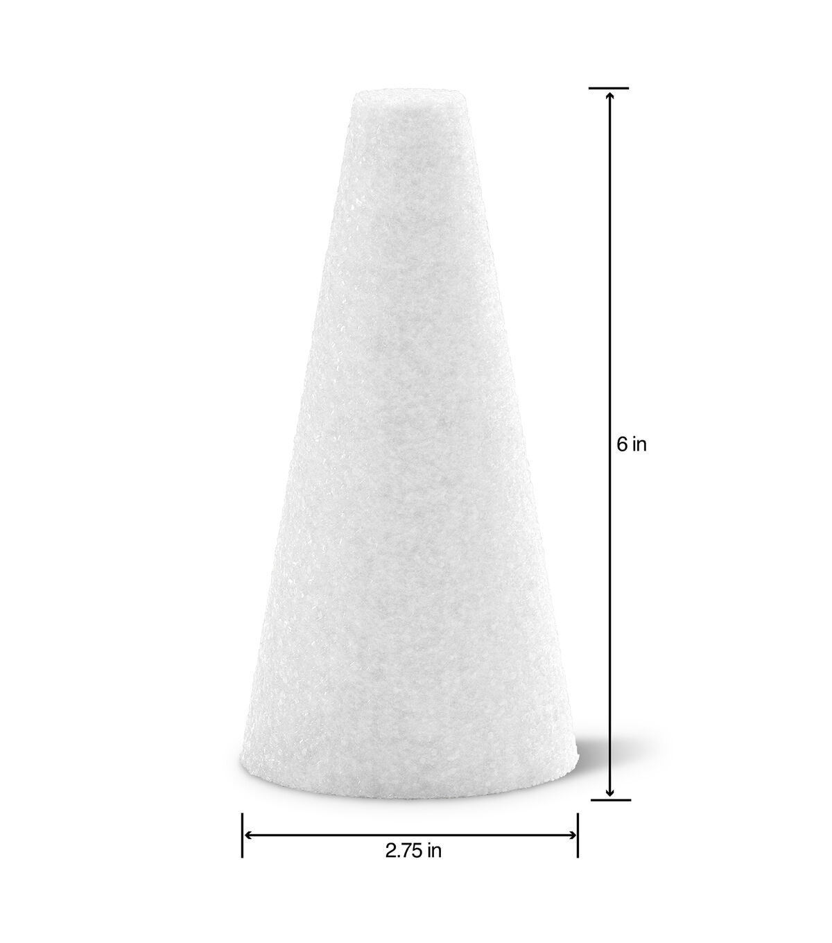 FloraCraft 6 Whtie CraftFoM Cone 2ct