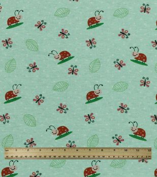 Fishes on Blue 100% Cotton Super Snuggle Flannel Fabric in Fat