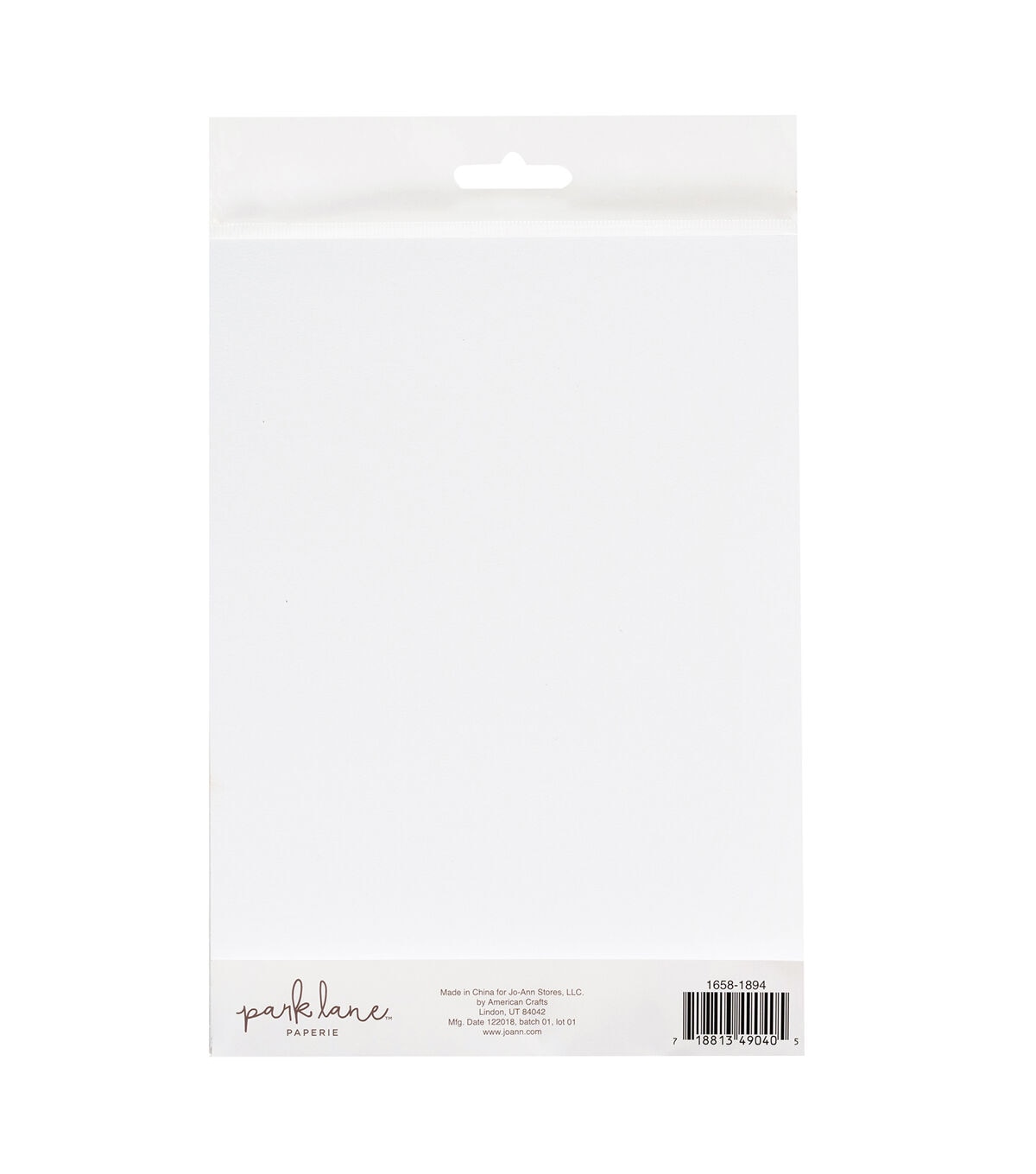 Park Lane 50 Sheet 6 x 8 White Cardstock Paper Pack - Cardstock - Paper Crafts & Scrapbooking