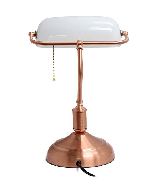 All The Rages Executive Banker's Desk Lamp with Glass Shade, , hi-res, image 19