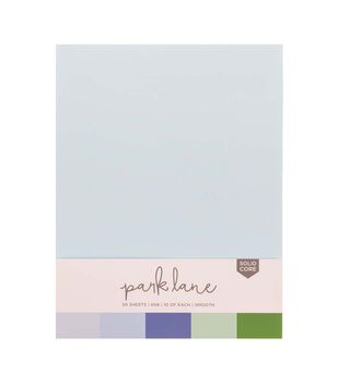 50 Sheet 8.5 x 11 White Core Cardstock Paper Pack by Park Lane