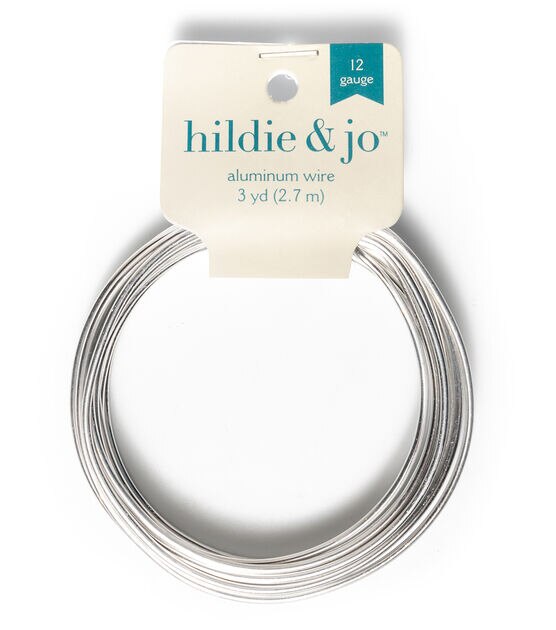 3yds Silver Aluminum Wire by hildie & jo