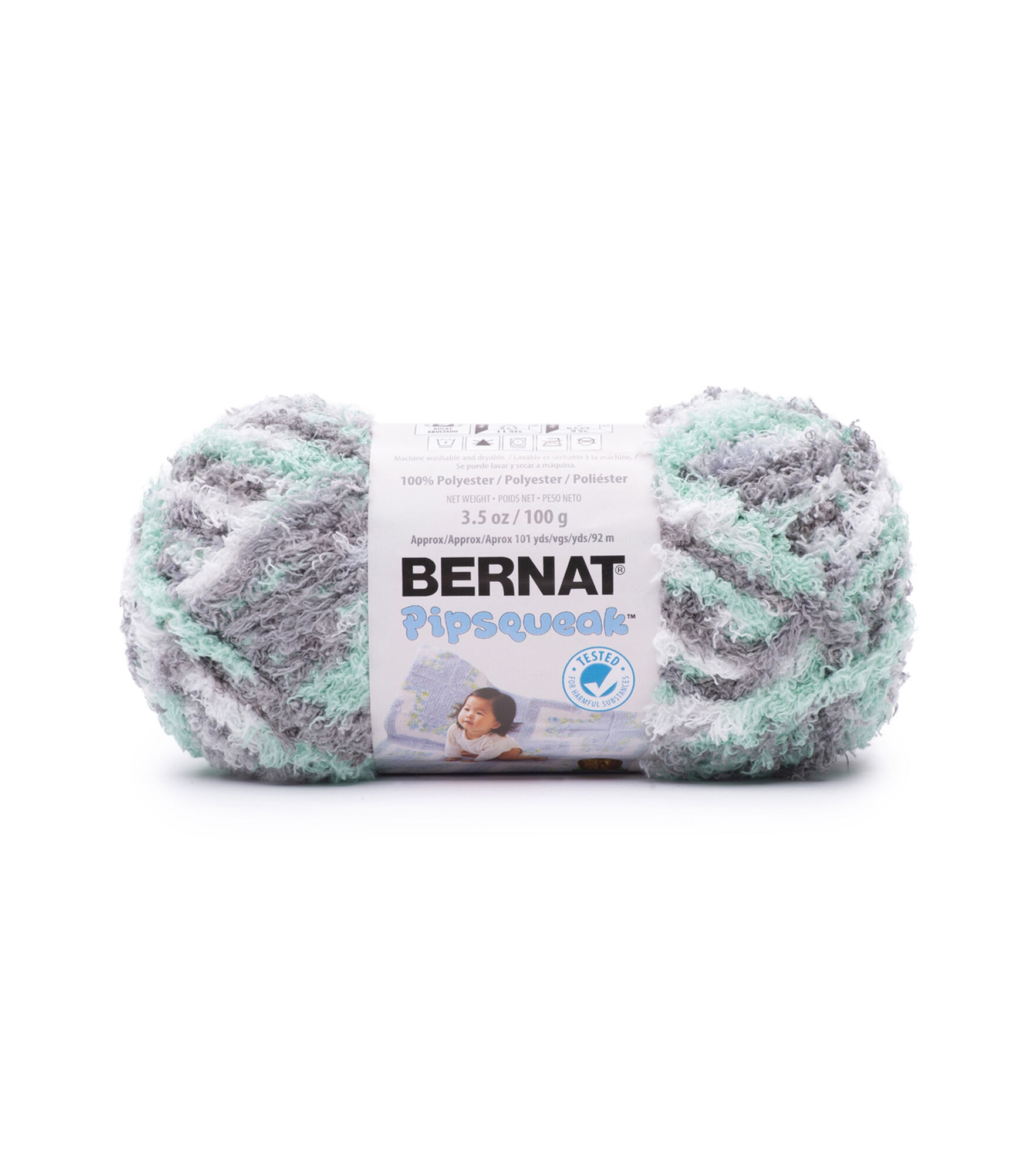 Bernat Pipsqueak 101yds Bulky Polyester Yarn, Seaspray, hi-res