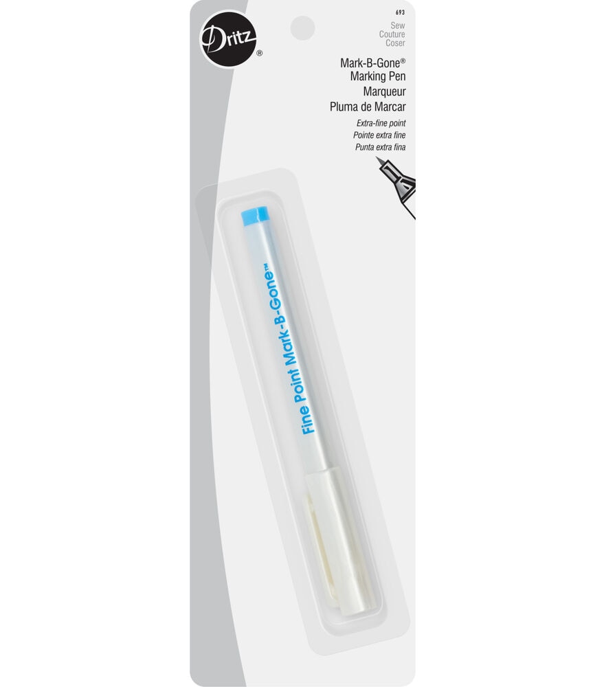 Dritz Mark-B-Gone Marking Pen, Extra-Fine Point, Blue, swatch, image 1