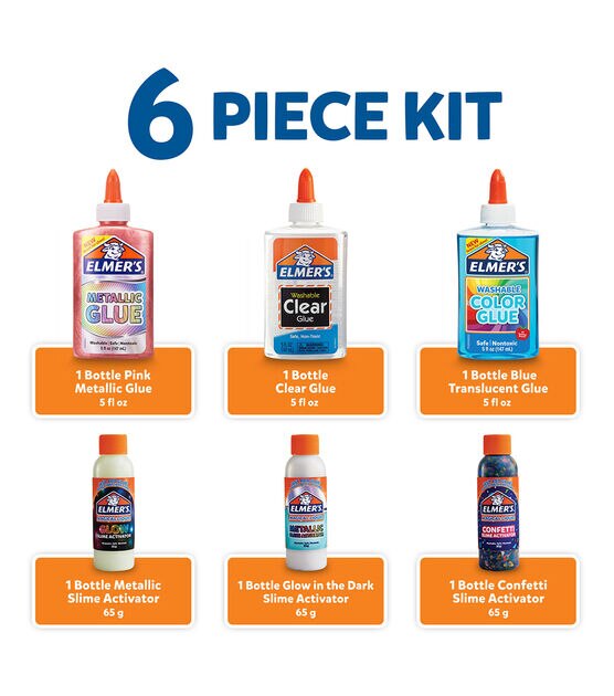 Elmers Glue Slime Kit Frosty 8 pieces - buy at