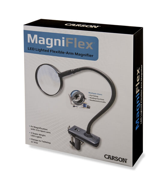 Metal Handheld Magnifier, 3.5 Inch, 2.25x, 5x Bifocal Lens