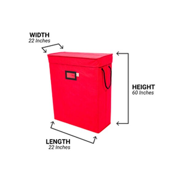 Santa's Bags Red Gift Bag & Tissue Paper Storage Box, , hi-res, image 13
