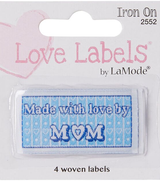 DOITOOL 200 Pcs Love Woven Label Quilt Labels Personalized Sew on Embossed  Tag Embellishment Handmade Label Tags Handmade Tags for Crochet