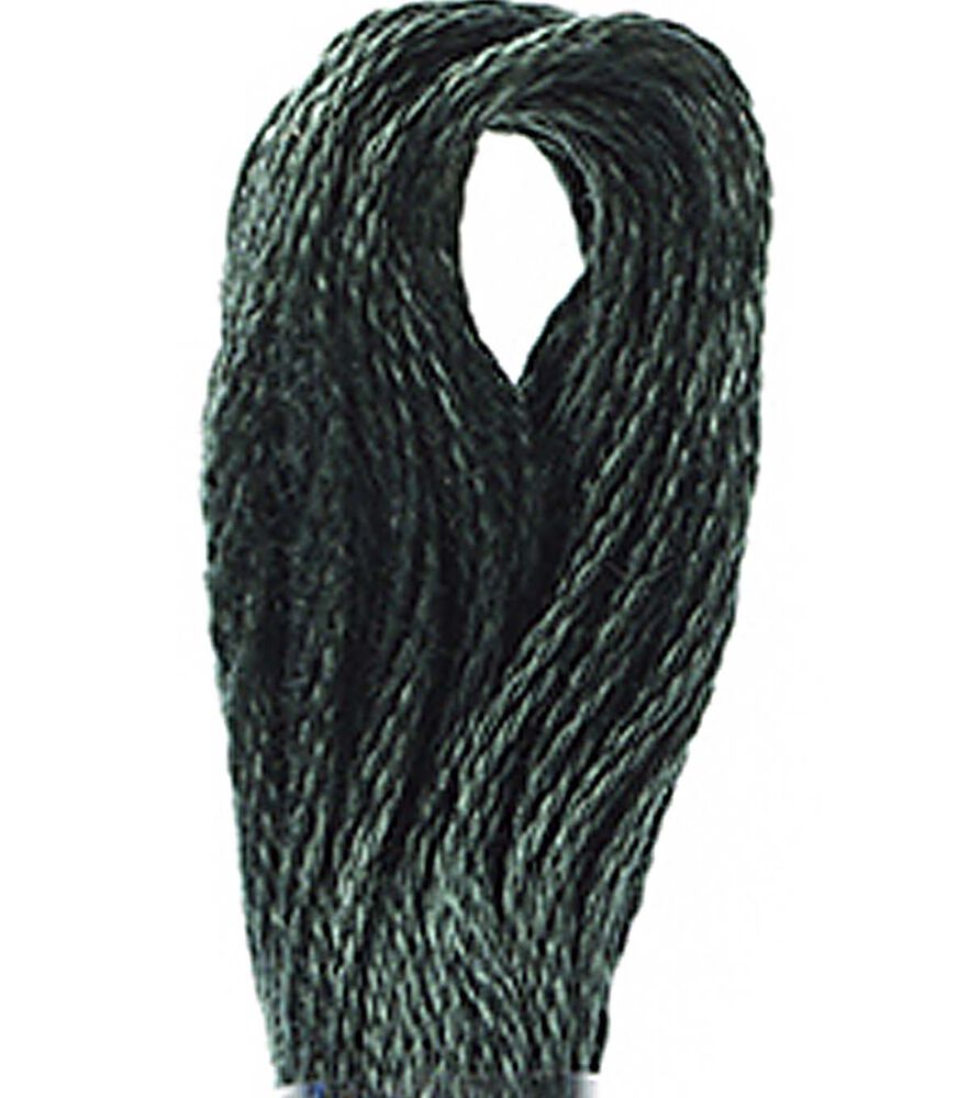 DMC 8.7yd Greens 6 Strand Cotton Embroidery Floss, 500 Dark Blue Green, swatch, image 14