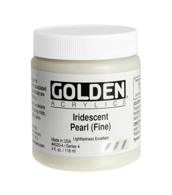 Golden Iridescent Acrylic 8 oz