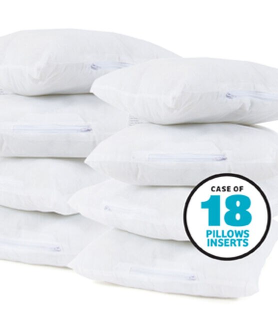 Poly Fil Crafter's Choice Pillow Insert 18x18 - 18 pack