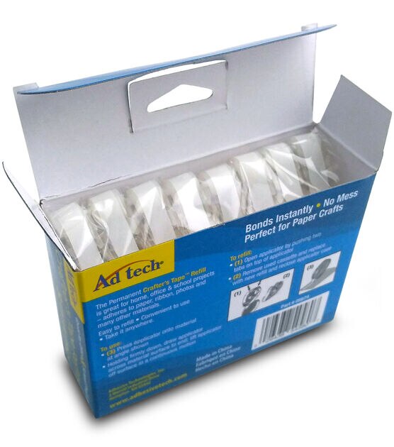 AdTech 8ct Crafters Tape Permanent Refills