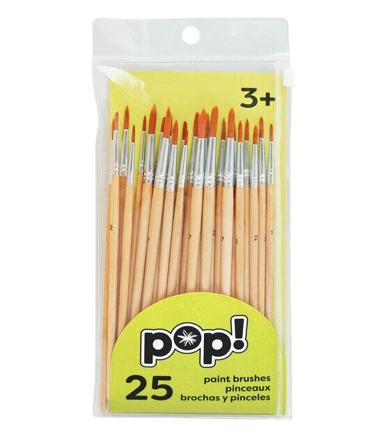 25ct Round Paint Brush Set by POP!