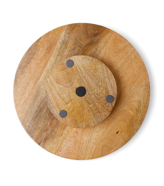 14" Spring Rick Rack Wood Lazy Susan by Place & Time, , hi-res, image 5