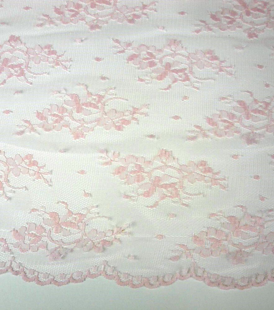 Lace fabric, Double Scalloped Jet Black Chantilly Lace Fabric (Made in USA)  – Britex Fabrics