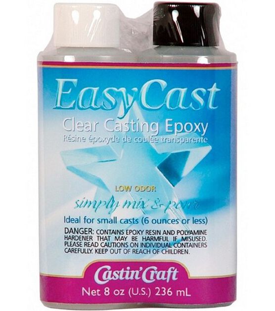 Clear Casting Epoxy Resin for Jewelry Making, DIY Crafts (8 oz, 2