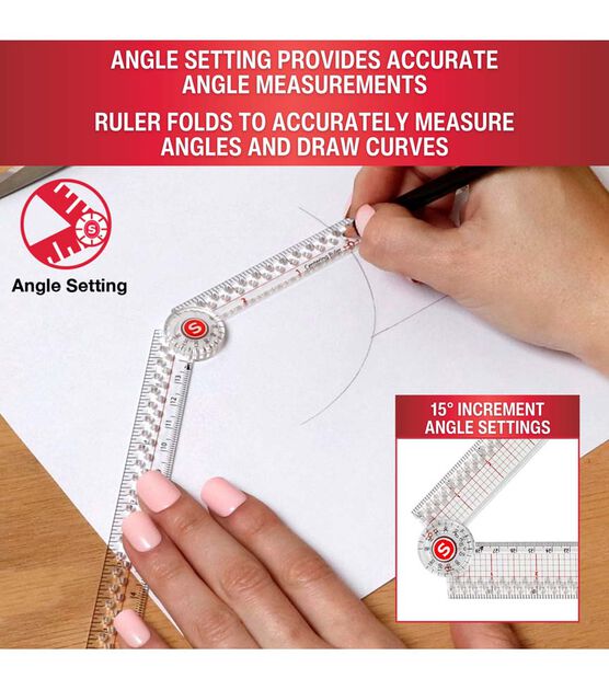 SINGER 12" Folding Precision Ruler, , hi-res, image 6