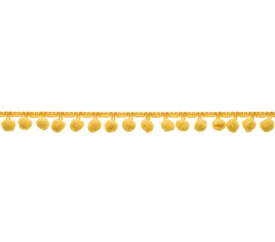 Simplicity Pom Pom Fringe Apparel Trim 0.75''x4' Yellow