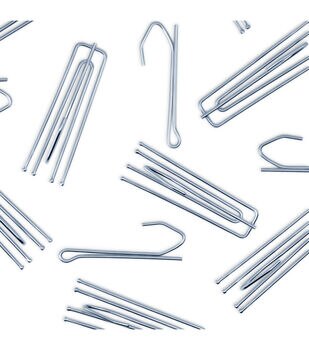 50 Pcs Clear Heads Twist Pins for Upholstery, Slipcovers and Bedskirts, 0.6  Inches Bedskirt Pins 