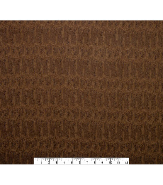 Novelty Cotton Fabric Brown Woodgrain, , hi-res, image 2