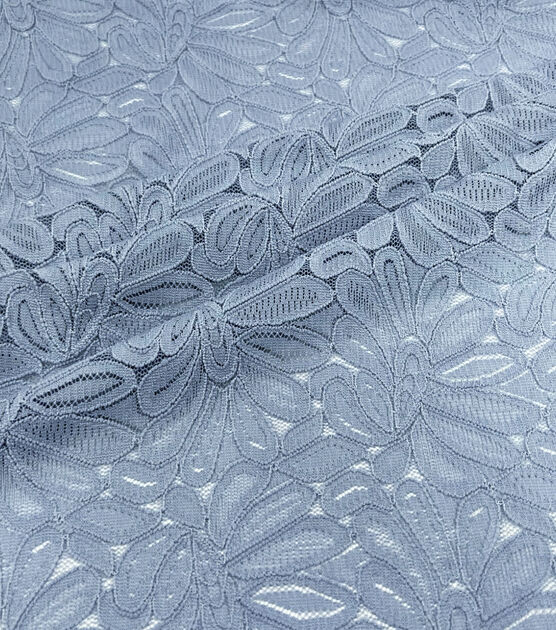Bright White Chantilly Lace Fabric