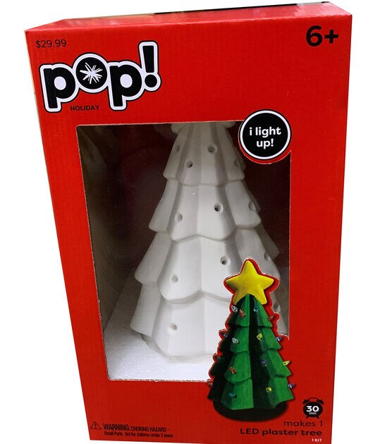 8" Christmas LED Plaster Tree Painting Kit by POP!